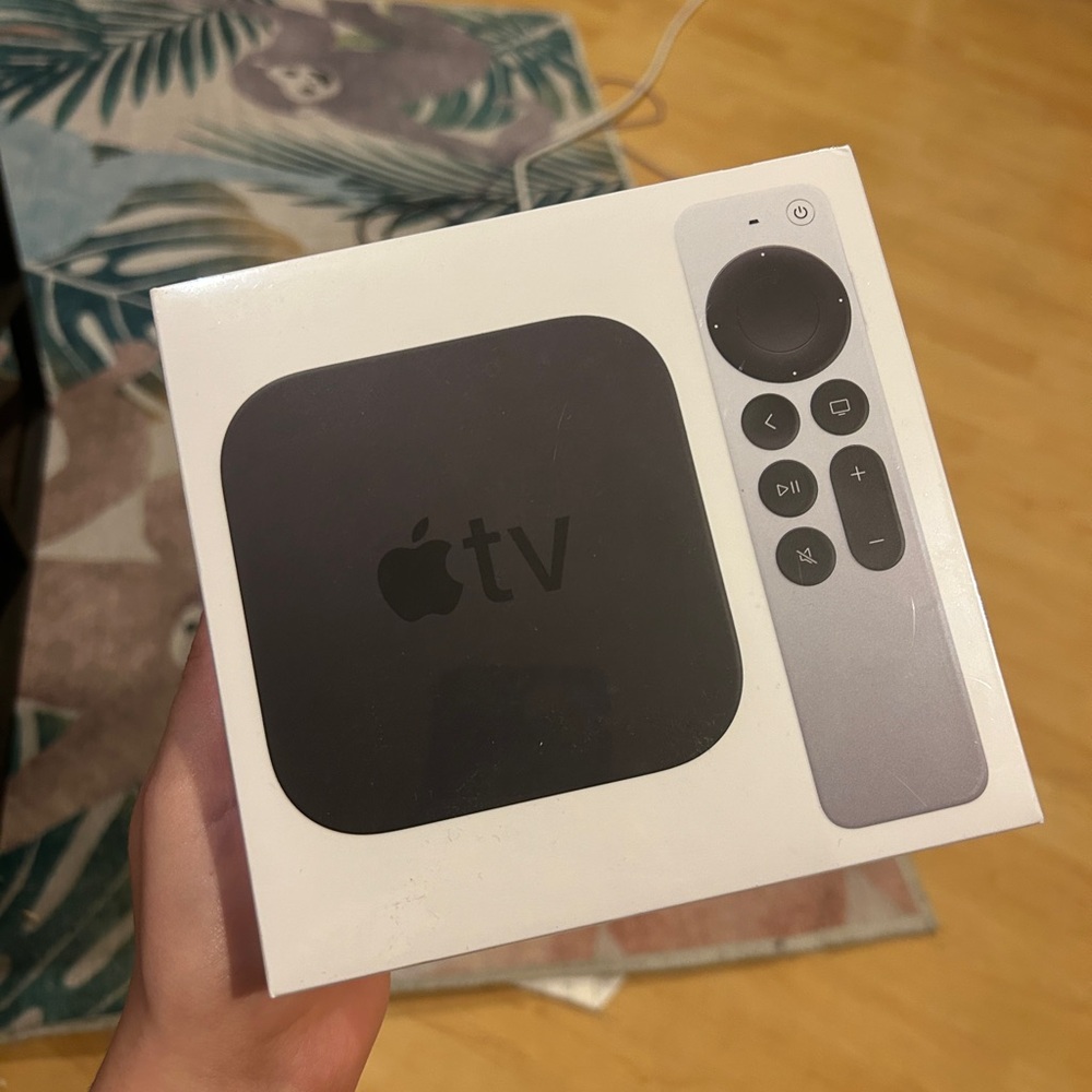 Apple TV 4K 64GB Media Streamer - Black Box Unopened In Shrink Wrap